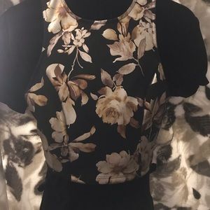 Floral pattern elegant woman’s top